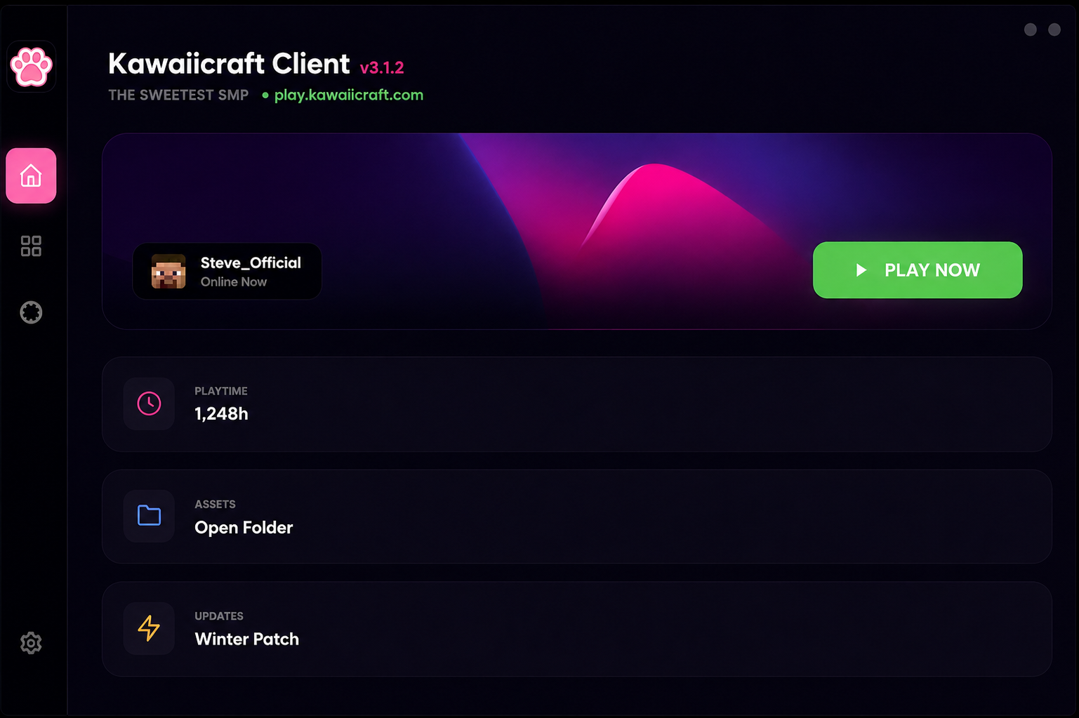 OwOClient launcher screenshot